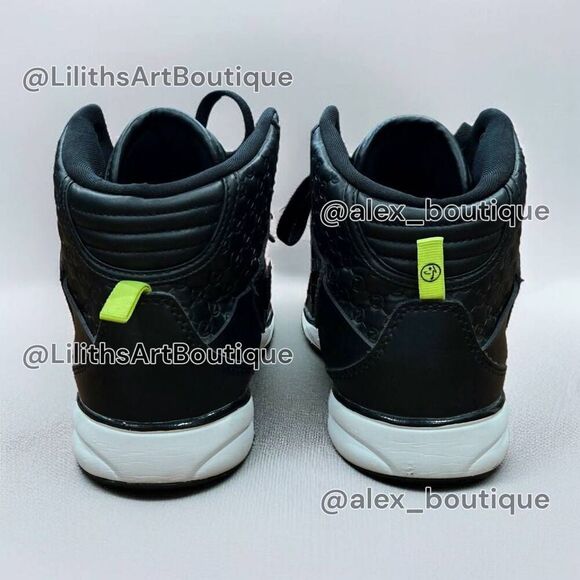 Zumba Energy Boss Black High Top Dance Sneakers Unisex Size 9-(F014) - Picture 8 of 13